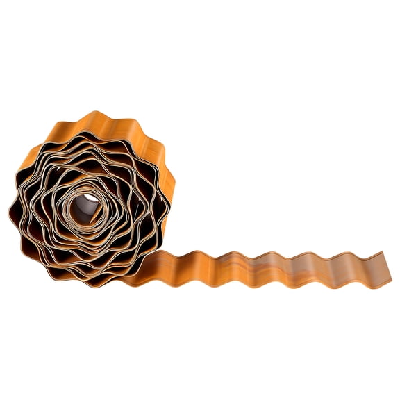 KFFKFF Carbon Steel Landscape Edging, 40 ft x 6 in Steel Border for Landscaping with Gloves, Flexible Metal Strips for Easy Installation, Garden Edge for Flower Beds, Pathways, and Rust Resistance