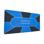 KFFKFF Card Game Surface, 70 x 35 Inch Table Mat for Card Games, Accommodates 6-8 Participants, Portable Card Game Surface with Transport Bag, Collapsible Card Game Overlay