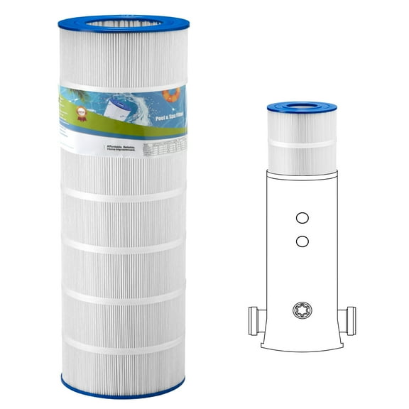 KFFKFF Pool Filter Cartridge, 150 Sq. Ft Spa and Hot Tub Filter Replacement for Pentair R173216, Pleatco PAP150, Safe for Children & Pets, Trilobal Pleated Design, Easy to Maintain
