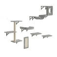 thumbnail image 1 of KFFKFF Cat Wall Mounts, Set of 6, Includes Jump Platforms, Hammock, Couch, Cat Tower & Grip, Cat Play and Rest Furniture, Supports up to 40 lbs, Ideal for Sleep, Play, and Climb, 1 of 9