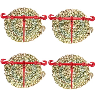 2 Pack 1/4''x12' Grade 70 Transport Binder Chain, G70 Tow 2 Pack 1/4''x12' Grade 70 Transport Binder Chain, G70 Tow