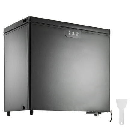 KFFKFF Chest Freezer, 7 Cu.ft / 198 L, Sleek Deep Freezing Unit, Upright Top Access, Includes 2 Detachable Baskets & Customizable Temperature Control, Efficient & Quiet Operation, Black