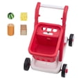 thumbnail image 1 of KFFKFF Children's Scan & Sort Shopping Cart, Pretend Play Grocery Trolley with Lights & Sound, Adjustable Height Push Walker, Includes Toy Food, Suitable for Toddlers Aged 2 and Up, 1 of 9