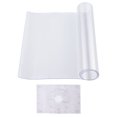 thumbnail image 1 of KFFKFF Clear PVC Desk Protector, 16 x 32 Inch, 1.5 mm Thickness, Rectangle Table Cover, Water-Resistant & Simple to Clean, Ideal for Office, Dining, and Nightstand Surfaces, 1 of 9