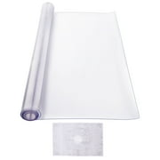 KFFKFF Clear PVC Table Covering, Dimensions 42 x 60 Inch, Thickness 2.0 mm, Rectangular Table Protection, Desk Mat, Resistant to Water, Simple to Clean, Suitable for Office, Dining Room, Dresser