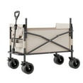 thumbnail image 1 of KFFKFF Collapsible Folding Wagon with 550lb Capacity & 220L Storage, Convertible 2-in-1 Wagon and Bench, Utility Cart with Adjustable Handle for Outdoor Activities, Shopping, Camping, and Gardening, 1 of 9