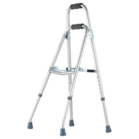 KFFKFF Collapsible Hemi Walker, One-Handed Side Style, Lightweight Aluminum Mobility Support, 6-Level Adjustable Height, for Elderly