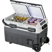 KFFKFF 12V Car Refrigerator , 52.8 QT Portable Fridge Freezer, 12/24V DC 110240V AC -4  to 68  for RV Camping, Travel, Truck, Home