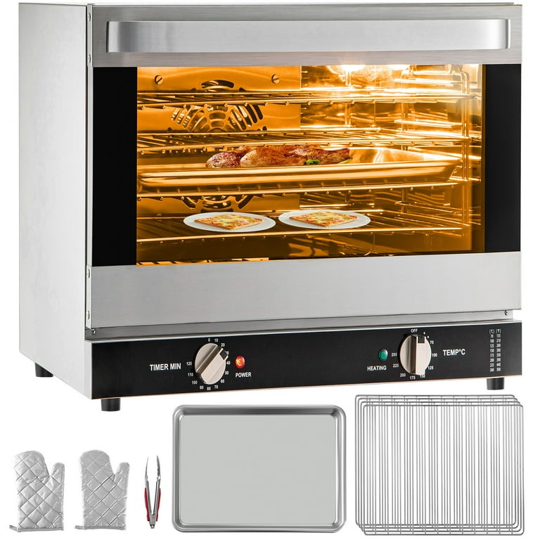 KFFKFF Commercial Convection Oven, 66L/60Qt, Half-Size KFFKFF Commercial Convection Oven, 66L/60Qt, Half-Size