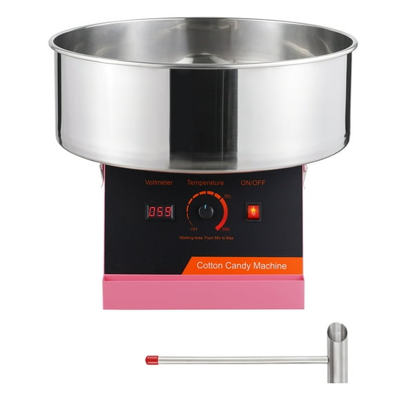 KFFKFF Commercial Cotton Candy Machine Sugar Floss Maker 1000W for Party Red