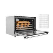 KFFKFF Commercial Countertop Convection Oven, 4.24 cu.ft Capacity for Full-Size Pans, Electric Oven with 4 Racks, 360 Air Circulation, Ideal for Bakeries, Restaurants, and Pizza Shops