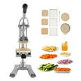 thumbnail image 1 of KFFKFF Commercial French Fry Cutter, Stainless Steel Vegetable and Fruit Chopper with 3 Interchangeable Blades (1/2-Inch, 3/8-Inch, 1/4-Inch) and Juicing Blade, Manual Potato Slicer for Home, 1 of 9