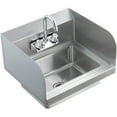 thumbnail image 1 of KFFKFF Commercial Hand Wash Sink Wall Mount Basin 17"x12.8" Stainless Steel Sink, 1 of 8