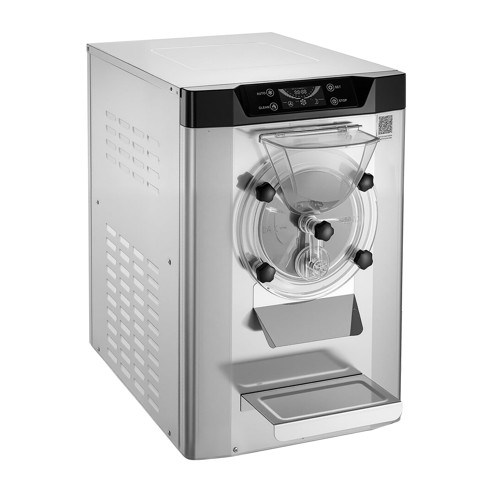 KFFKFF Commercial Hard Ice Cream Machine, Gelato Maker, 201 Stainless Steel 304 Stainless Steel, 19.68×31.30×31.10 in