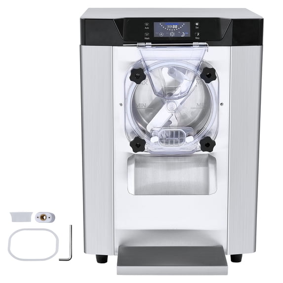 KFFKFF Commercial Hard Serve Ice Cream Machine Maker with a Yield of 12 Liters per Hour for Single Flavor