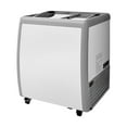 thumbnail image 1 of KFFKFF Commercial Ice Cream Display Case, 5.6 Cu.ft Chest Freezer, Gelato Dipping Cabinet for Restaurants, Deep Freezer with Casters, Sliding Glass Door, LED Lighting, Fits 4 Ice Cream Tubs, 1 of 9