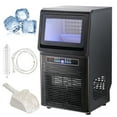 thumbnail image 1 of KFFKFF Commercial Ice Maker   70lbs/day, 36 Ice Squares in 12-15 Minutes, Independent Cabinet Ice Producer with 12lbs Storage Bins LED Digital Screen, 1 of 8