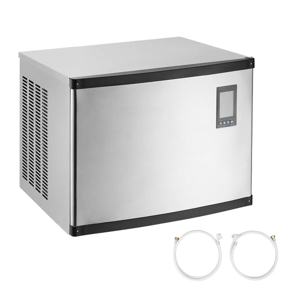 KFFKFF Commercial Ice Maker Machine - Produces 1000 Lbs/Day, Stainless Steel Build with Programmable Ice-Making, Self-Cleaning Function, Adjustable Ice Thickness, Perfect for Restaurants, Bars