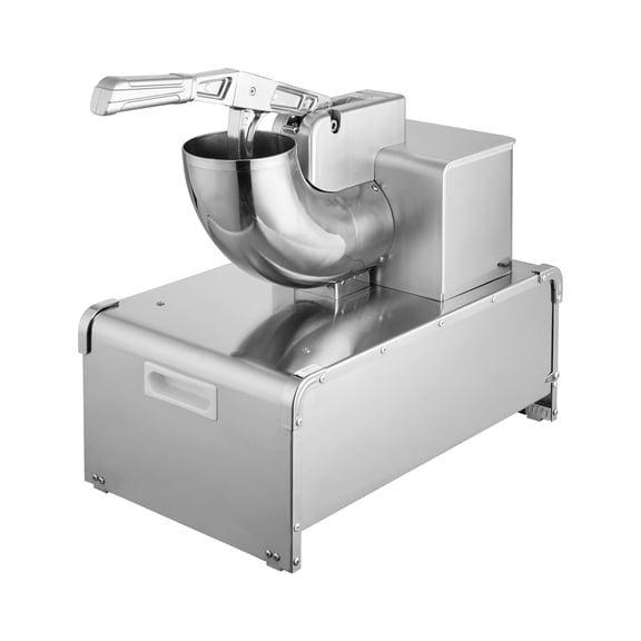 KFFKFF Commercial Ice Shaver Machine, 661 LBS/H Electric Ice Crusher with Detachable Container, 350W Motor, 4 Blades, Shaved Ice Maker for Desserts, Bars, and Parties, Silver