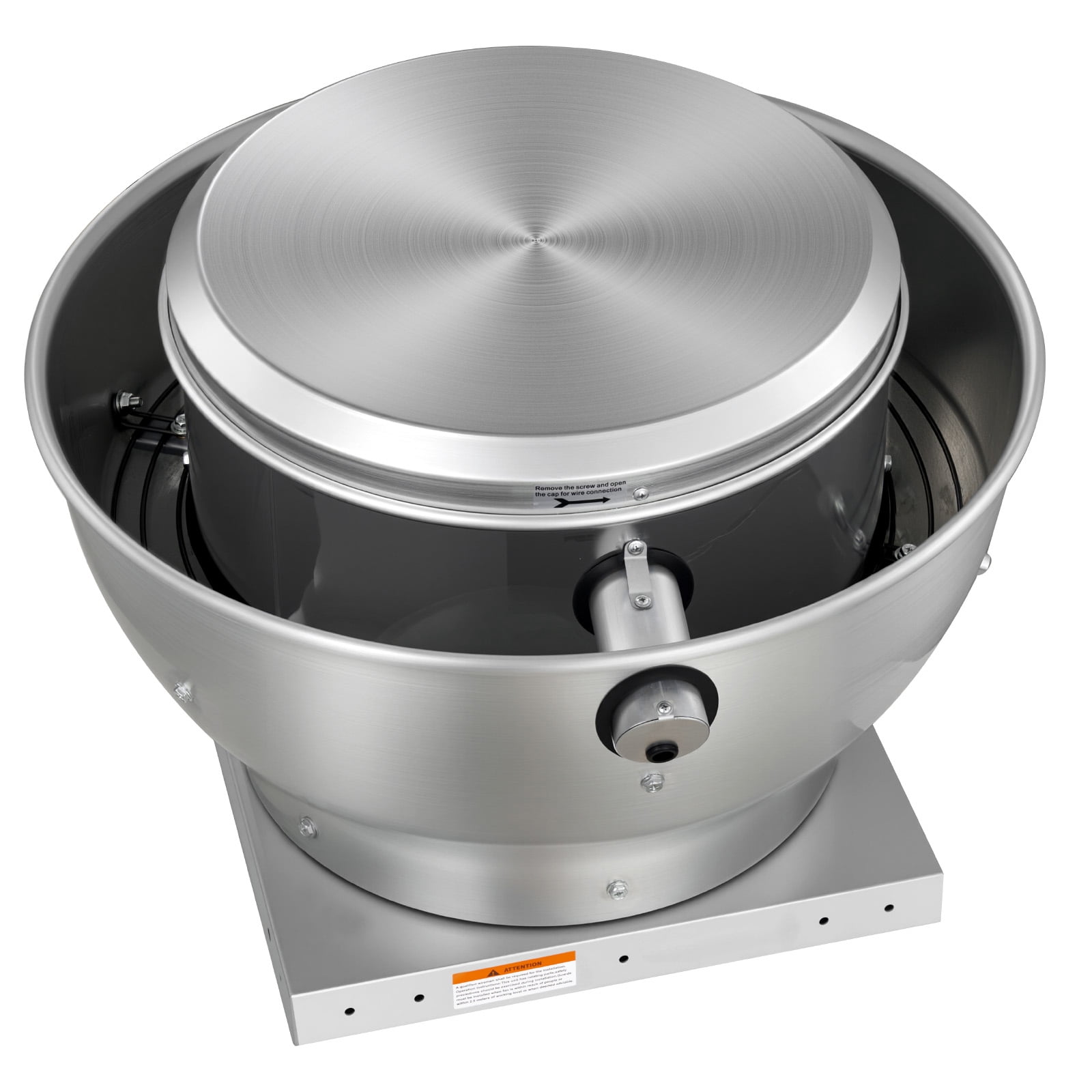 KFFKFF Commercial Kitchen Exhaust Fan, 1616 CFM Canopy Hood Ventilation System, 0.5HP 375W Direct Drive Unit for Food Trucks, Efficient and Quiet Operation, Suitable for Warehouses