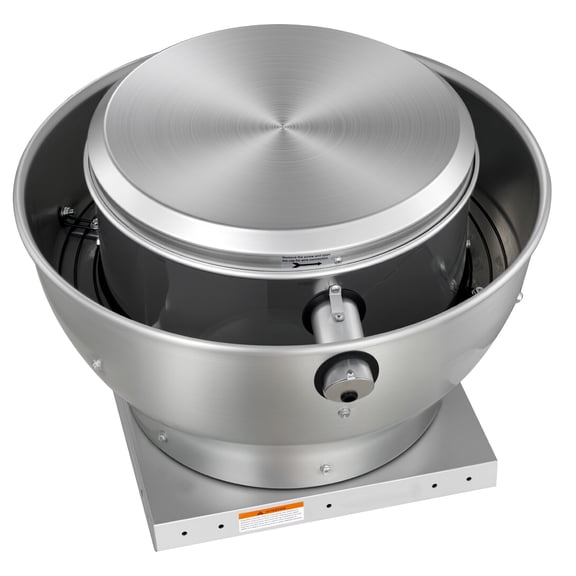 KFFKFF Commercial Kitchen Exhaust Fan, 1616 CFM Canopy Hood Ventilation System, 0.5HP 375W Direct Drive Unit for Food Trucks, Efficient and Quiet Operation, Suitable for Warehouses