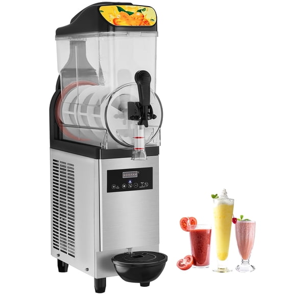 KFFKFF Commercial Slushy Machine, 12L/3.2Gal Stainless Steel Frozen Drink Maker, Triple Bowl Smoothie and Margarita Machine, 500W for Home, Parties, Restaurants, Cafes, and Bars