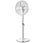 KFFKFF 16" Industrial Oscillating Standing Fan, 75-Degree Swivel Fan, High Velocity Pedestal Fan with 3 Variable Speeds, High Intensity Floor Fans for Bedroom, Lounge, Home, Workspace, Black