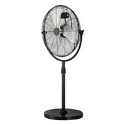 KFFKFF 18" Industrial Oscillating Standing Fan, 4200CFM High Velocity Pedestal Fan with Adjustable Height from 45.3 to 57.9 Inches, 3-Speed Control for Living Room, Home, Office, Black