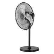 KFFKFF 20" Industrial Oscillating Standing Fan, 5400 CFM 90-Degree Swivel Fan, High Velocity Pedestal Fan with 3 Variable Speeds, High Intensity Floor Fans for Bedroom, Lounge, Home, Workspace, Black