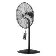 KFFKFF 18" Industrial Oscillating Standing Fan, 6800CFM 85-Degree Swivel Fan, High Velocity Pedestal Fan with 3 Variable Speeds, High Intensity Floor Fans for Bedroom, Lounge, Home, Workspace, Black