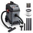 thumbnail image 1 of KFFKFF Commercial Wet and Dry Vacuum Cleaner, 11-Gallon Capacity, 5.5 Peak HP, Portable Design with Self-Cleaning Function, 1350W Power, 1.25in x 7ft Hose, 20ft Cord, Suitable for Jobsite, 1 of 9