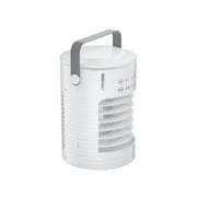 KFFKFF Compact Air Conditioning Unit, Multipurpose 4-Function Air Cooling Device, Trio-Speed Small Air Conditioner with Intelligent Timing, 600ml Liquid Reservoir, Seven-Hued Illumination