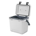 thumbnail image 1 of KFFKFF Compact Chill Box, 38 QT Sturdy Cooler with Ice Preservation, Robust Handles and Beverage Stand, Featherweight Stiff Substance Insulated Compact Chill Box, Ideal for Family Outings, 1 of 10