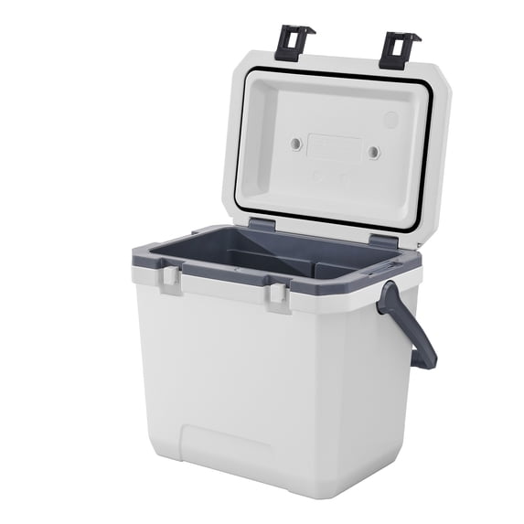 KFFKFF Compact Chill Box, 38 QT Sturdy Cooler with Ice Preservation, Robust Handles and Beverage Stand, Featherweight Stiff Substance Insulated Compact Chill Box, Ideal for Family Outings