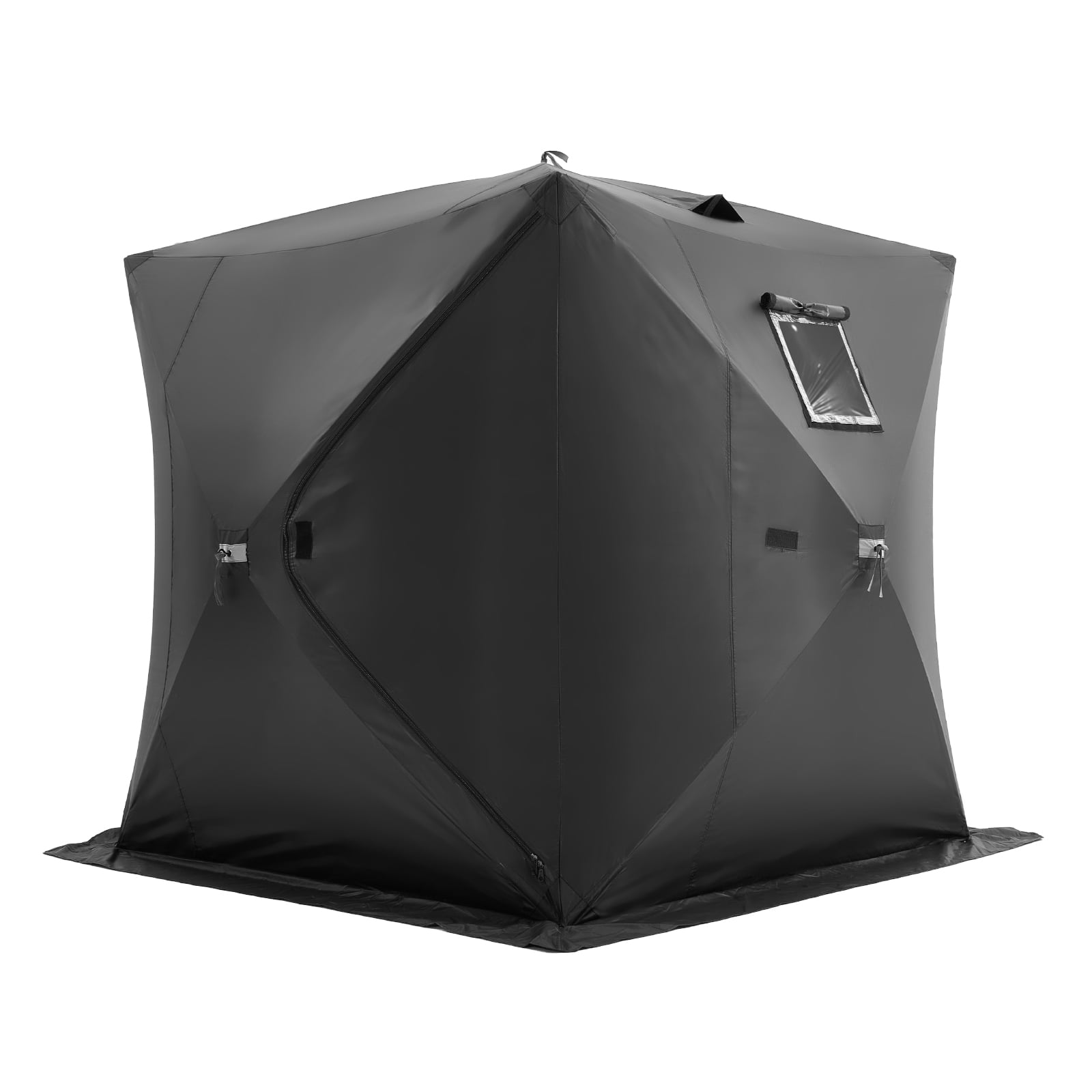 KFFKFF Compact Ice Fishing Hub, Accommodates 3-4 Anglers, 35 Sq Ft ...