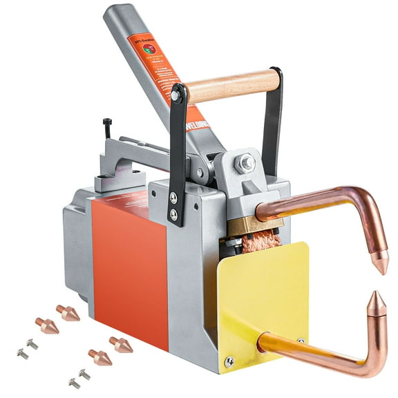 KFFKFF Portable Spot Welder, 1/8-inch Welding Machine with 1.5KVA Input Power, Handheld Welding Gun, Metal Sheet Welder for Steel Plates