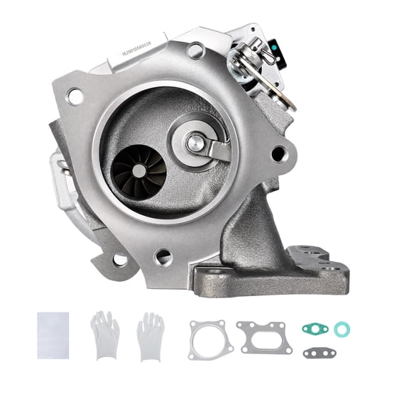 KFFKFF Complete Turbocharger Kit with Solenoid Valve, Compatible with Honda Civic 2016-2020 L4 1.5L, Replacement for Part Numbers 49373-07012, 49373-07013, 49373-07015, 49373-07014, 49373-07011