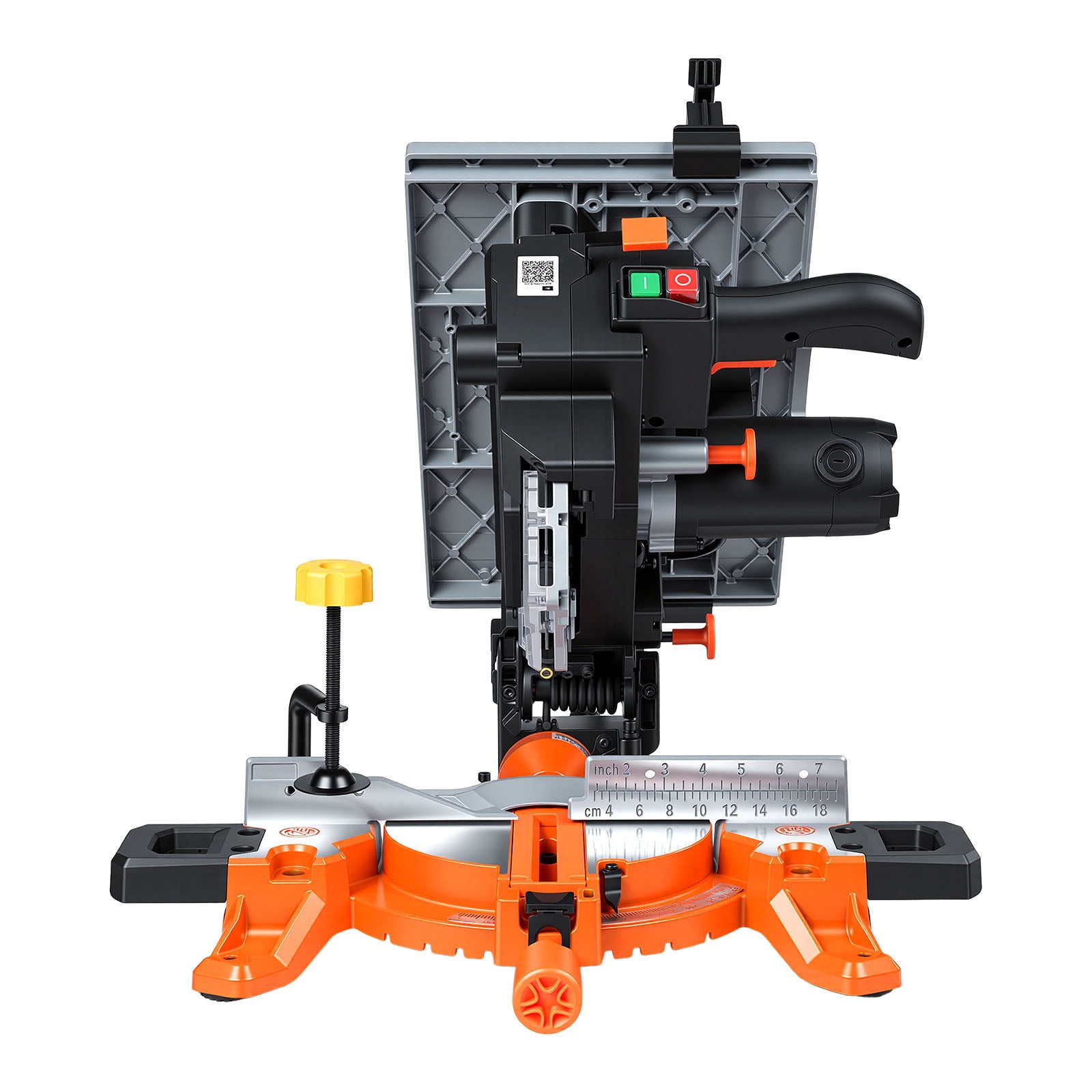 KFFKFF Compound Miter Saw, 8-1/4 inch Blade, Dual-Function Miter/Table Saw, Featuring Laser Alignment, Adjustable Cutting Angles, 4800 RPM Speed, Equipped with Splash Guard, Suitable for Wood, Metal