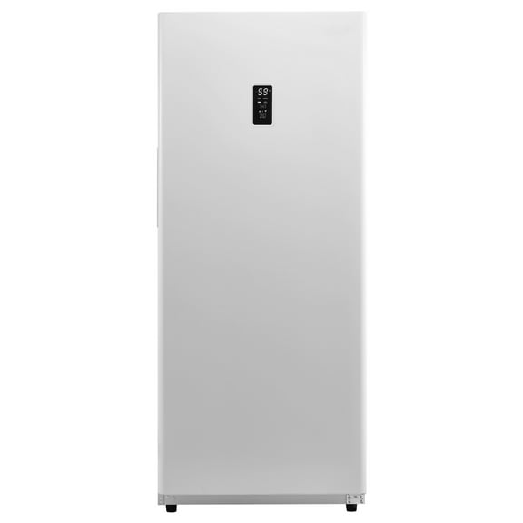 KFFKFF Convertible Upright Freezer/Refrigerator, 14 Cu.Ft Frost-Free Unit with Temperature Control Panel, Long Door Open Alarm, Adjustable Shelves, and LED Lighting, Ideal for Kitchen, Office