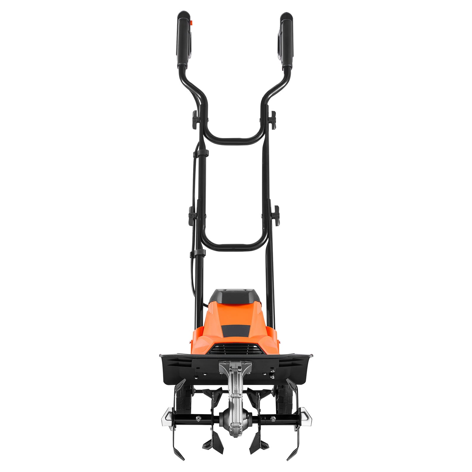 KFFKFF Corded Electric Tiller, 14in Garden Rototiller with 10-Amp Motor, Durable Steel Tines, Foldable Handle, Ideal for Lawn, Yard, and Gardening Tasks