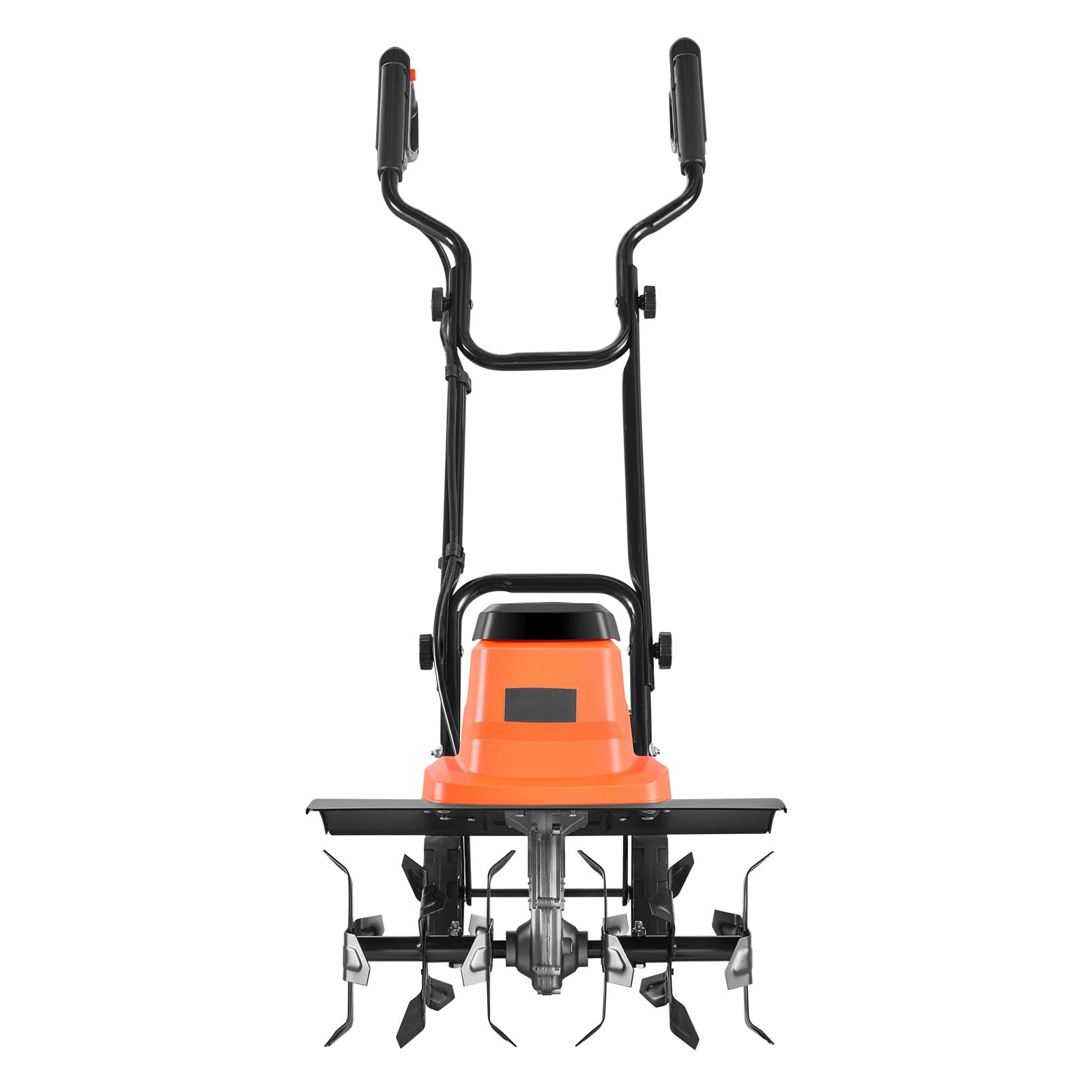 KFFKFF Corded Electric Tiller, 18in Wide Garden Rototiller, 13.5-Amp Motor Cultivator with Steel Blades and Foldable Handle, Ideal for Lawn, Yard, and Gardening Tasks
