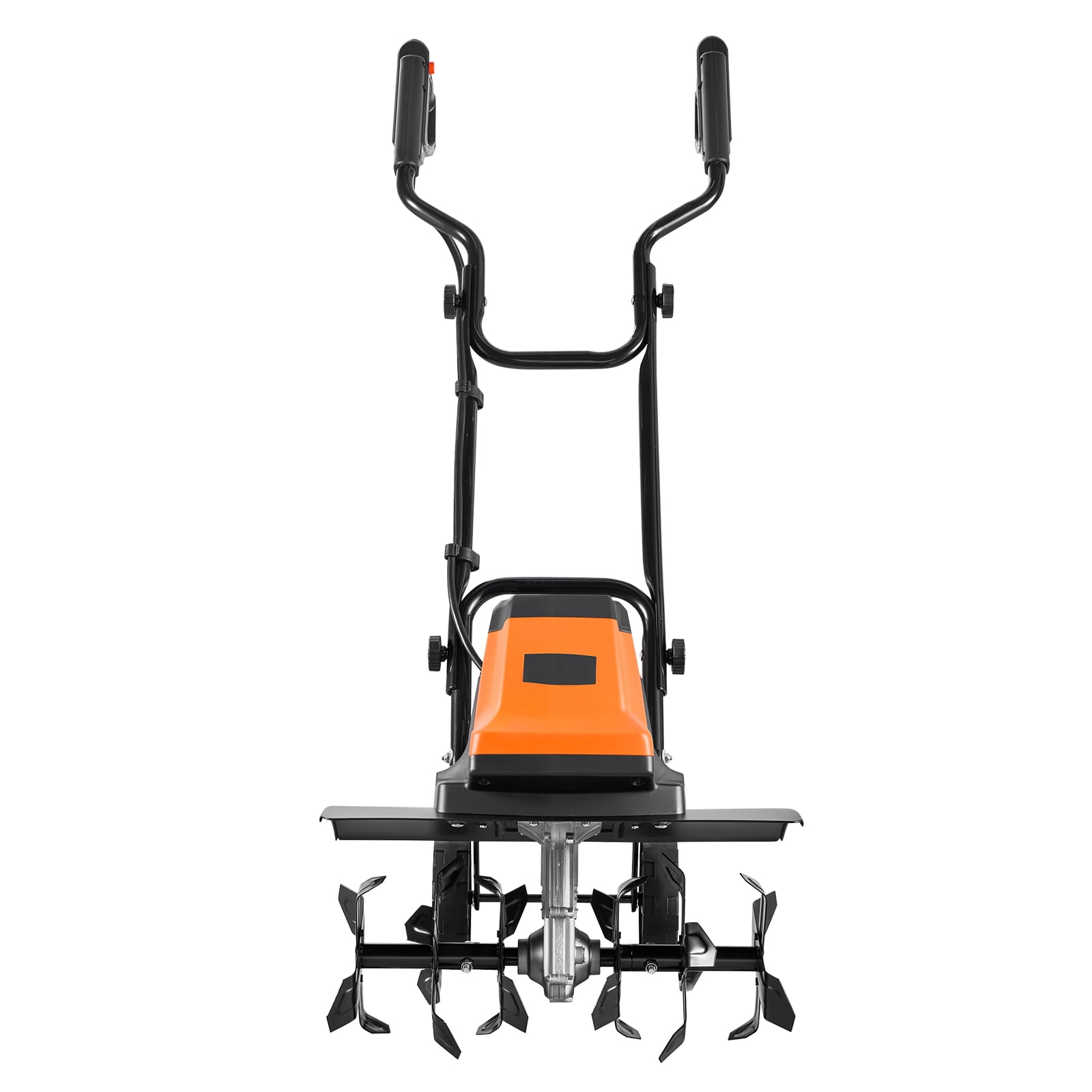 KFFKFF Corded Electric Tiller, 18in Wide Garden Rototiller, 15-Amp Motor Tilling Machine, Cultivator with Durable Steel Tines and Foldable Handle, Ideal for Lawn, Yard, and Gardening Tasks