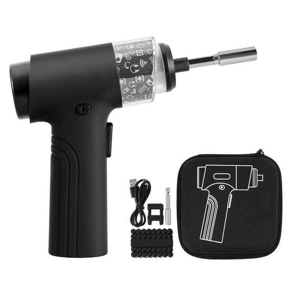 KFFKFF Cordless Electric Screwdriver, Adjustable Torque 0.5-5 N.m, 2500mAh Rechargeable Battery, Screwdriver Kit with 32 Bits, Digital Screen, LED Light, Type-C Charging