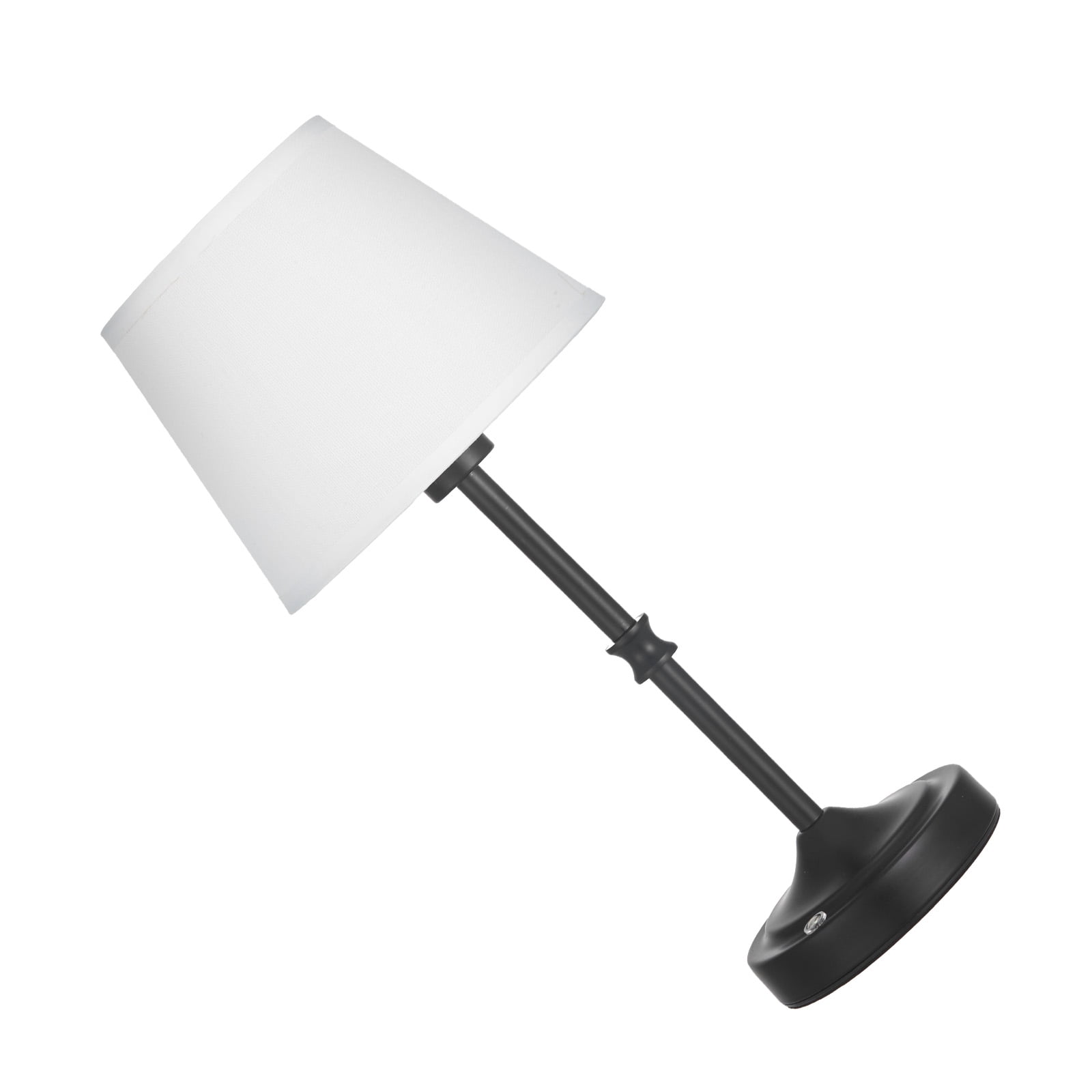 KFFKFF Cordless Table Lamp, 2 Pack, Rechargeable 5200mAh Battery, Adjustable 3-Level Brightness, Fabric Shade, Warm White Light 2700-3000K, Ideal for Restaurants, Bedrooms, Bars, Black