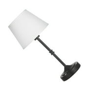 KFFKFF Cordless Table Lamp, 2 Pack, Rechargeable 5200mAh Battery, Adjustable 3-Level Brightness, Fabric Shade, Warm White Light 2700-3000K, Ideal for Restaurants, Bedrooms, Bars, Black