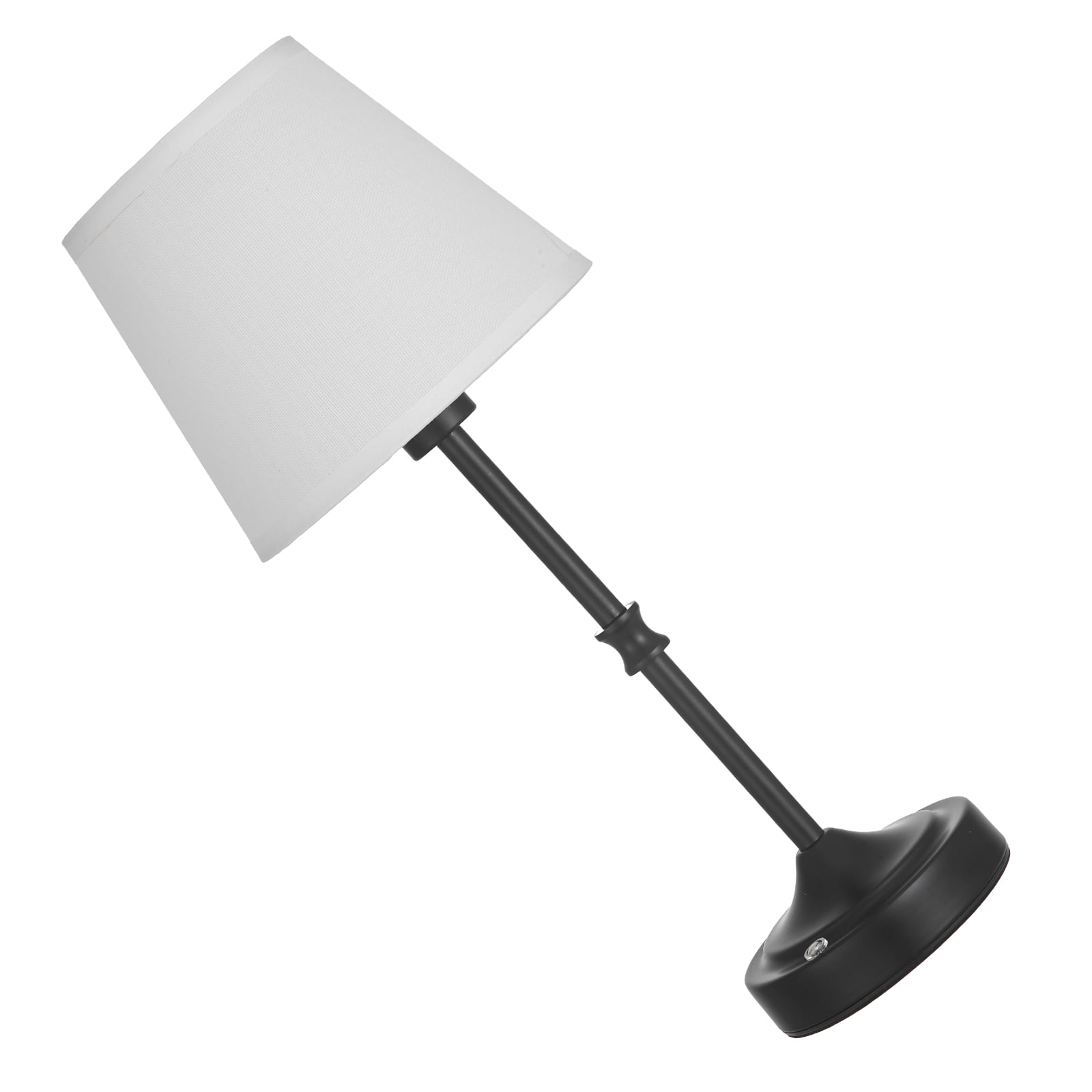 KFFKFF Cordless Table Lamp with Rechargeable Battery, 3-Level Brightness, Fabric Shade, 2700-3000K Warm Light, Ideal for Restaurants, Bedrooms, and Bar Counters, Black