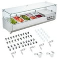 thumbnail image 1 of KFFKFF Countertop Refrigerated Salad Pizza Prep Station 140 W Glass Guard ETL, 1 of 9
