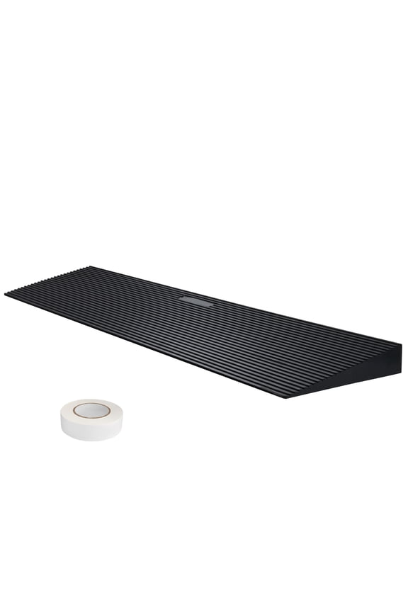 Cuttable Threshold Ramp Rubber Wheelchair Ramp Solid 1.6" Rise 35.4" Wide