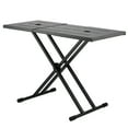 thumbnail image 1 of KFFKFF DJ Workstation, Adjustable (32"-43") x 18" Portable Stand for DJ Equipment, Compact DJ Desk with Dual-X Frame, Height-Adjustable for Laptops, Controllers, Foldable for Easy Transport, 1 of 9