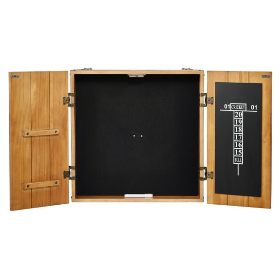 KFFKFF Dartboard Housing, Robust Timber Dartboard Housing Kit, Standard Size Concealed Cabinet with Scoring System and Extras, Offers Simple Installation,for Cricket Matches (Dartboard Excluded)